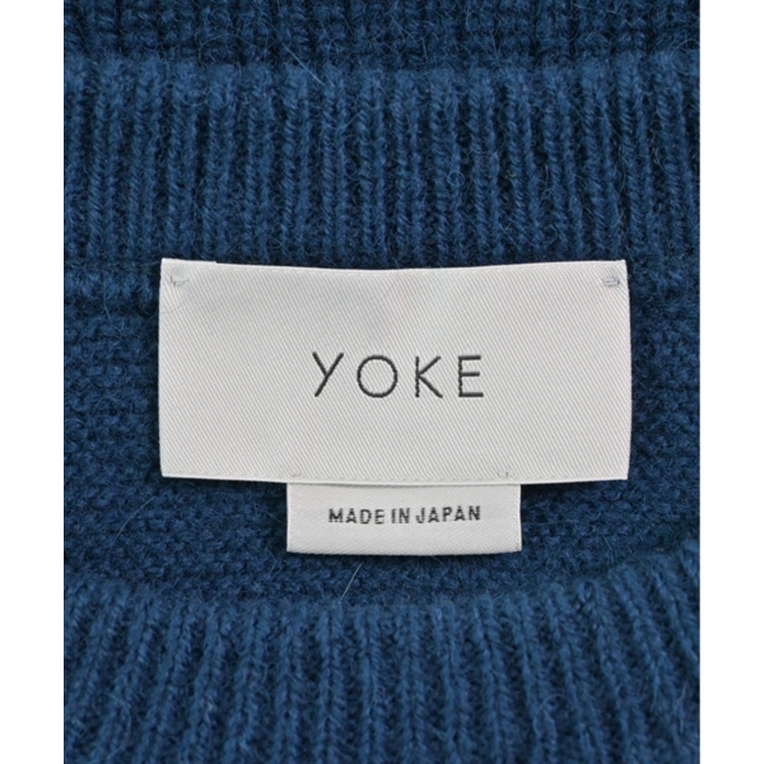 YOKE(ヨーク)のYOKE ヨーク ニット・セーター S 青系 【古着】【中古】 メンズのトップス(ニット/セーター)の商品写真