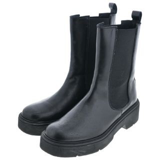 CORSO ROMA 9 ブーツ EU38(24.5cm位) 黒 【古着】【中古】