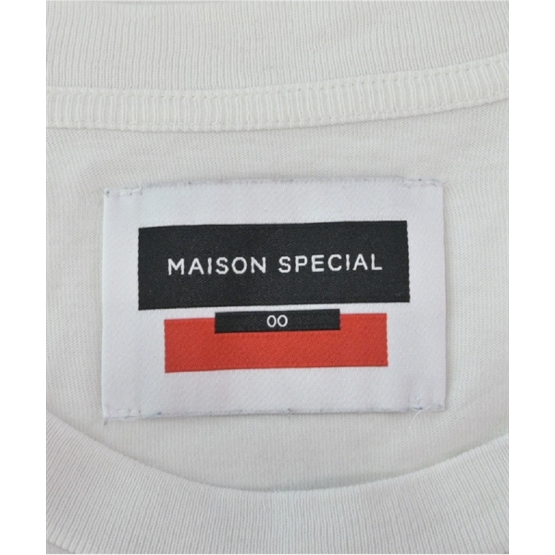 MAISON SPECIAL(メゾンスペシャル)のMAISON SPECIAL Tシャツ・カットソー 00(XS位) 白 【古着】【中古】 メンズのトップス(Tシャツ/カットソー(半袖/袖なし))の商品写真