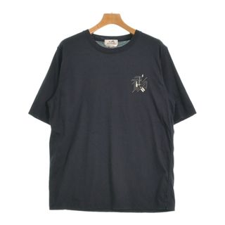 HERMES エルメス Tシャツ・カットソー L 紺 【古着】【中古】