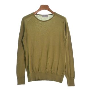 ジョンスメドレー(JOHN SMEDLEY)のJOHN SMEDLEY ジョンスメドレー ニット・セーター S カーキ 【古着】【中古】(ニット/セーター)