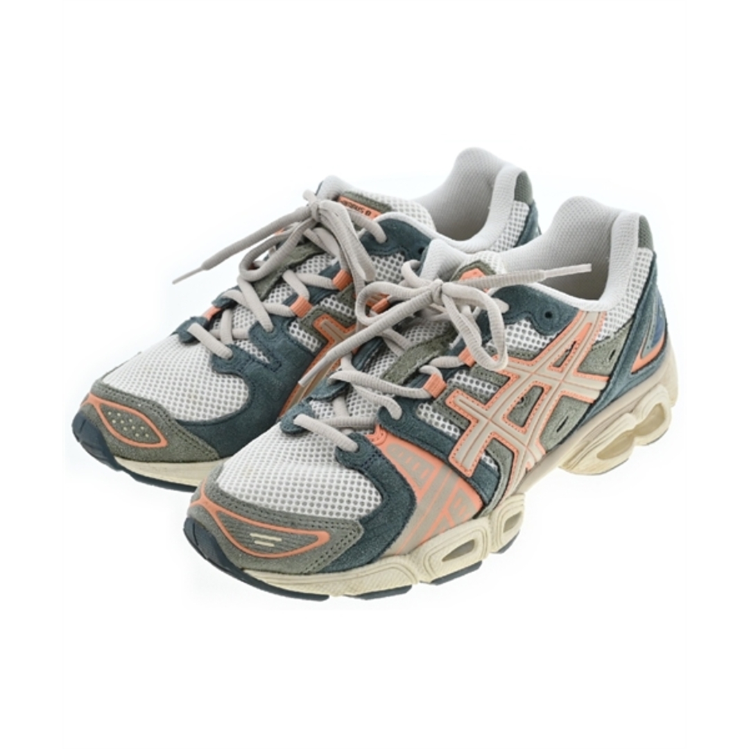 asics(アシックス)のasics アシックス スニーカー 25.5cm 白xベージュxオレンジ 【古着】【中古】 メンズの靴/シューズ(スニーカー)の商品写真