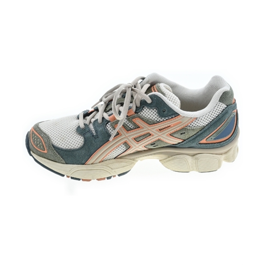 asics(アシックス)のasics アシックス スニーカー 25.5cm 白xベージュxオレンジ 【古着】【中古】 メンズの靴/シューズ(スニーカー)の商品写真