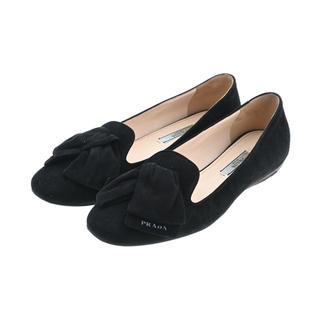 プラダ(PRADA)のPRADA プラダ パンプス EU37 1/2(24cm位) 黒 【古着】【中古】(ハイヒール/パンプス)