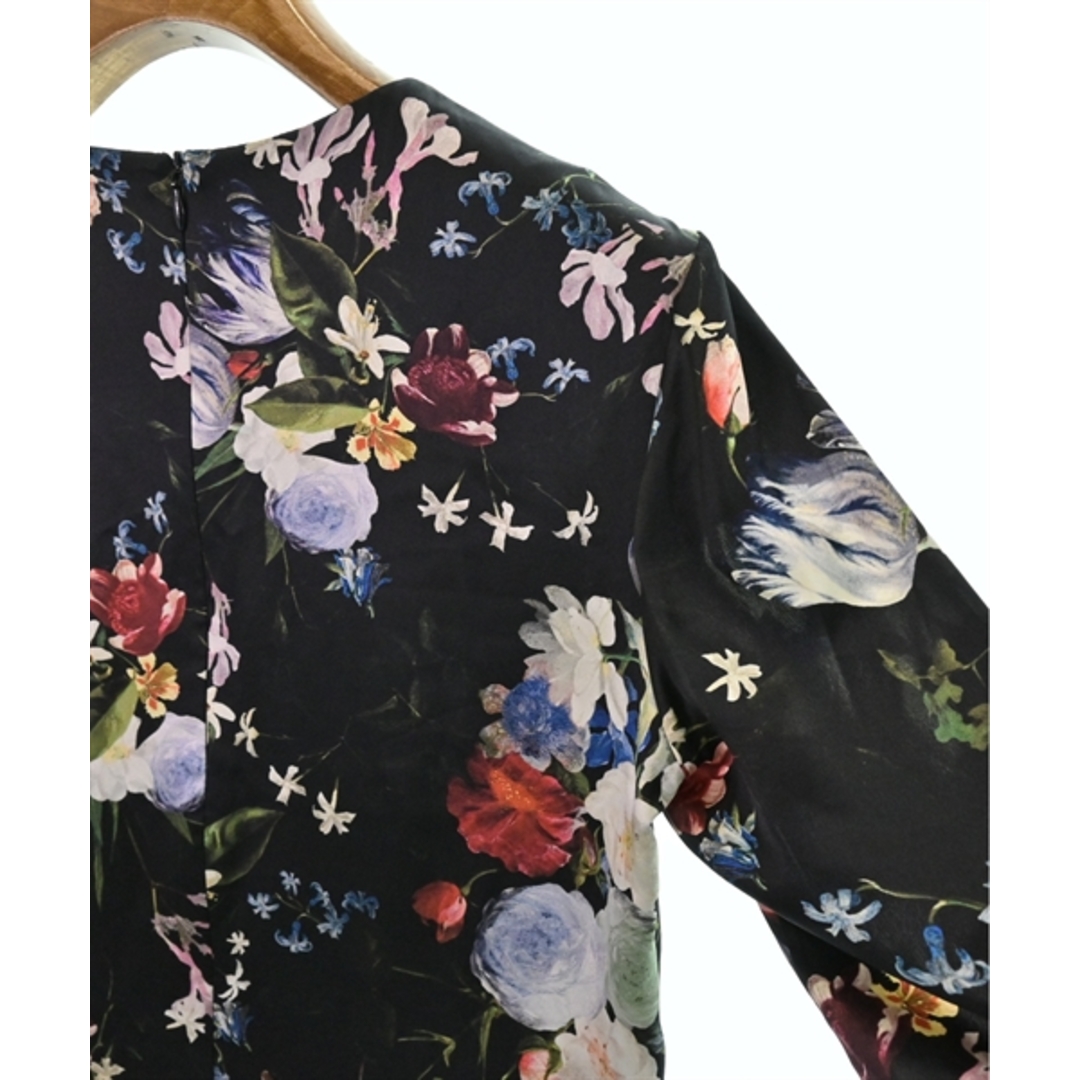 Erdem(アーデム)のErdem アーデム ワンピース M 黒x白x赤等(花柄) 【古着】【中古】 レディースのワンピース(ひざ丈ワンピース)の商品写真