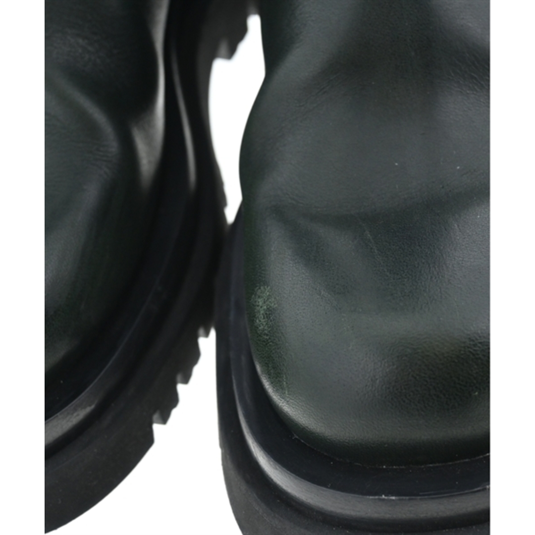 Bottega Veneta(ボッテガヴェネタ)のBOTTEGA VENETA ブーツ 37(23.5cm位) 深緑x黒 【古着】【中古】 レディースの靴/シューズ(ブーツ)の商品写真