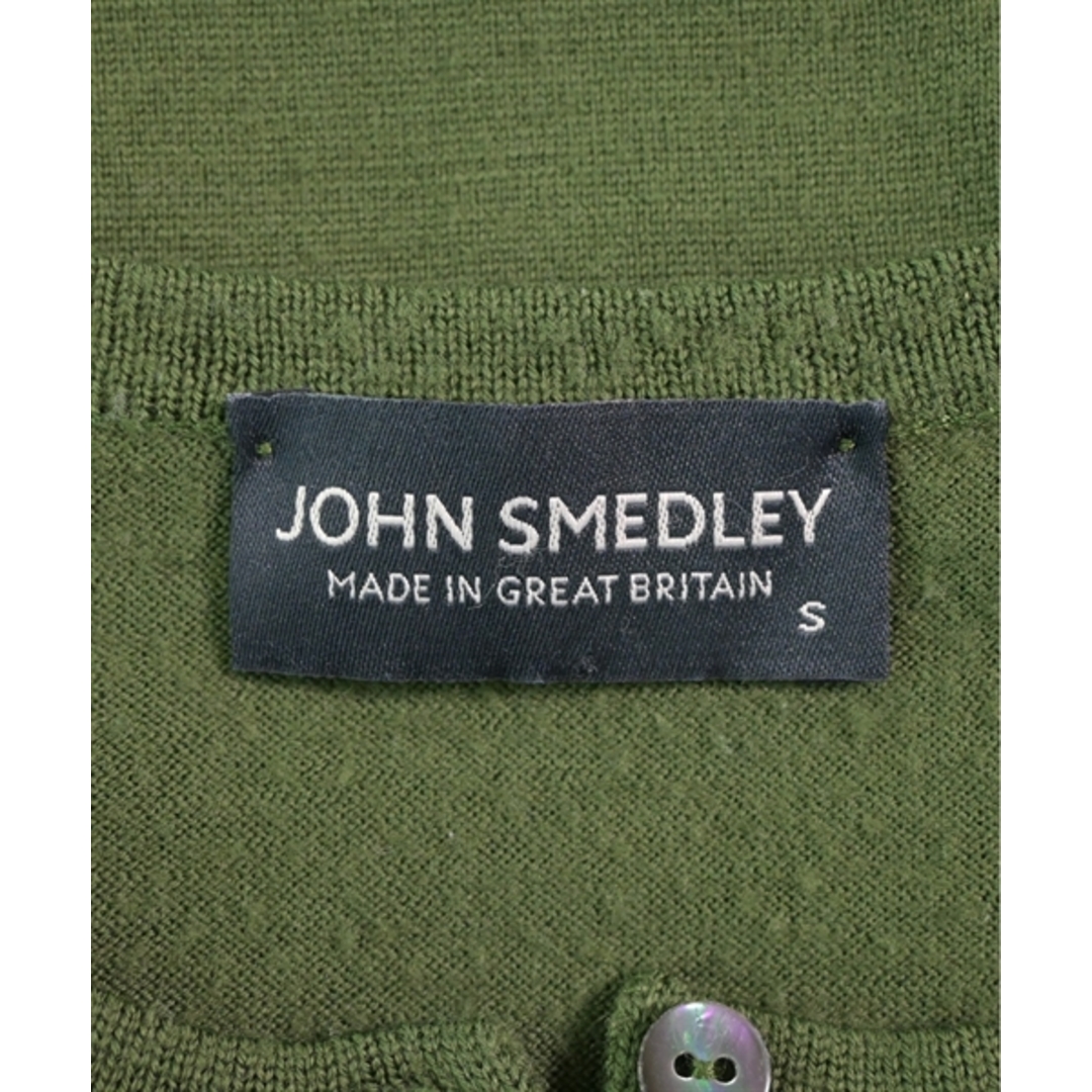 JOHN SMEDLEY(ジョンスメドレー)のJOHN SMEDLEY ジョンスメドレー カーディガン S カーキ 【古着】【中古】 レディースのトップス(カーディガン)の商品写真