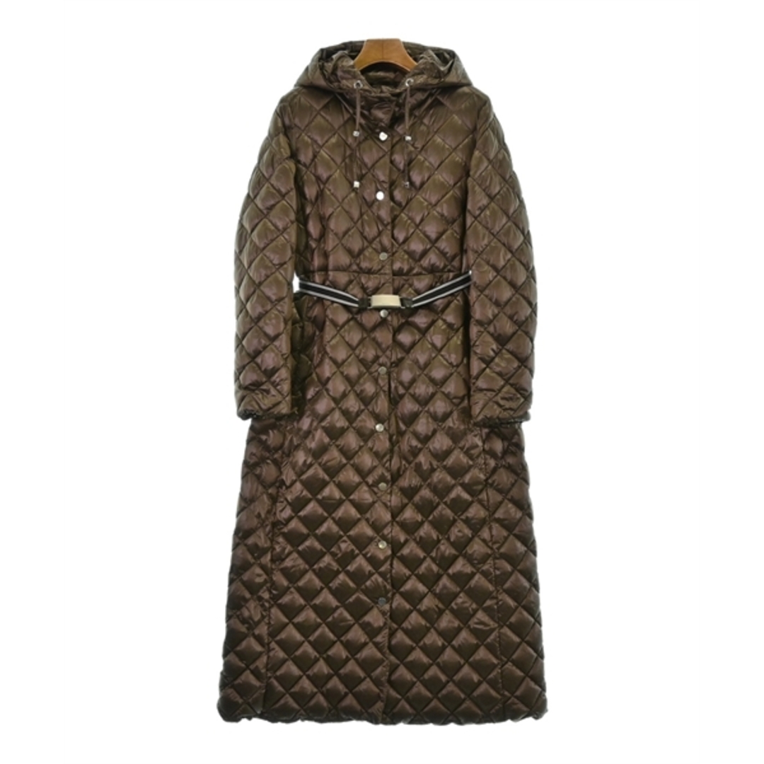 Max Mara(マックスマーラ)のMax Mara マックスマーラ ダウンコート 44(L位) 茶 【古着】【中古】 レディースのジャケット/アウター(ダウンコート)の商品写真