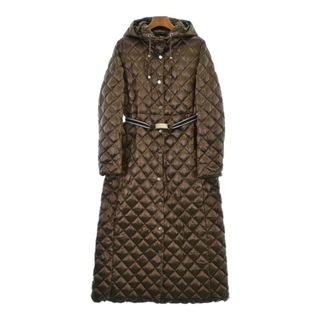 マックスマーラ(Max Mara)のMax Mara マックスマーラ ダウンコート 44(L位) 茶 【古着】【中古】(ダウンコート)