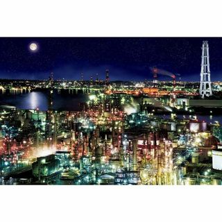 M13 四日市コンビナート/三重/工場夜景/日本の風景/アートパネル(絵画/タペストリー)