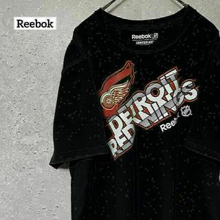 Reebok リーボック Tシャツ 半袖 アメフト デトロイト L