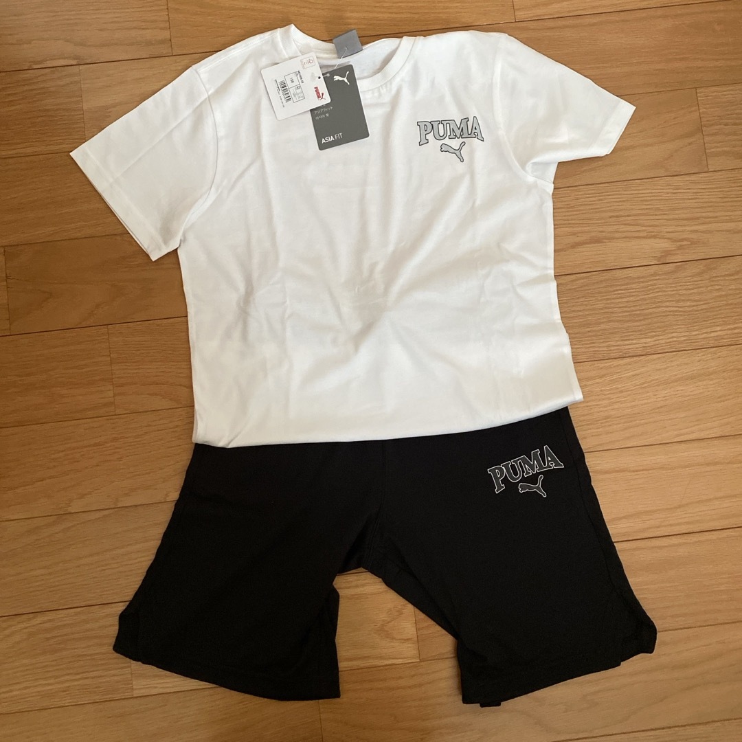 PUMA(プーマ)のPUMA 半袖シャツ、ハーフパンツセット キッズ/ベビー/マタニティのキッズ服男の子用(90cm~)(Tシャツ/カットソー)の商品写真