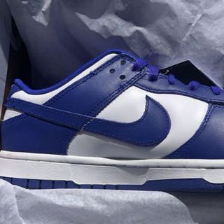 ナイキ(NIKE)のNIKE DUNK LOW RETRO WHITE/CONCORD(スニーカー)