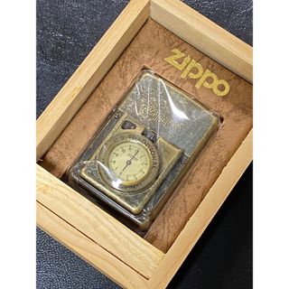 zippo タイムライト 文字盤 白 アンティークゴールド 1996年製(その他)