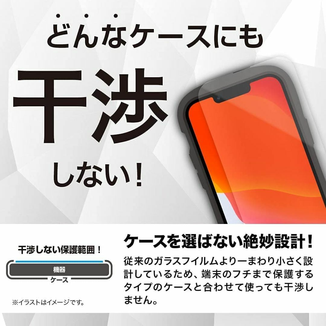 iPhone13ProMax/14Plus 9H強化ガラス 保護フィルム スマホ/家電/カメラのスマホアクセサリー(保護フィルム)の商品写真