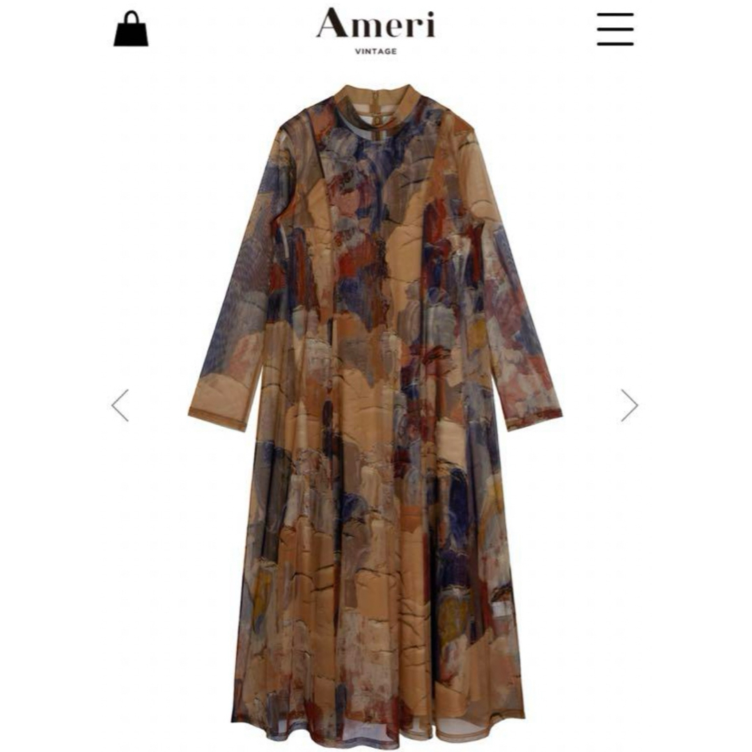 Ameri VINTAGE(アメリヴィンテージ)のameri vintage UND GYPSUM ART DRESS レディースのワンピース(ロングワンピース/マキシワンピース)の商品写真