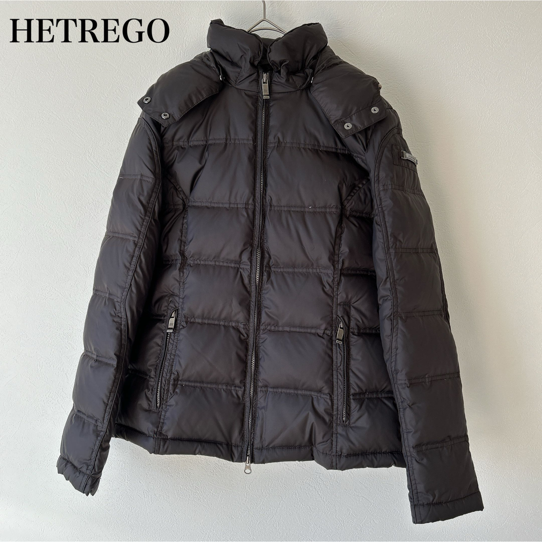 HETREGO(エトレゴ)のHETREGO エトレゴ ダウンコート ダウンジャケット イタリア 44 レディースのジャケット/アウター(ダウンジャケット)の商品写真