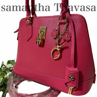 サマンサタバサ(Samantha Thavasa)の美品✨サマンサタバサ　2way ショルダー　ハンドバッグ　付属品多数　ピンク(ショルダーバッグ)