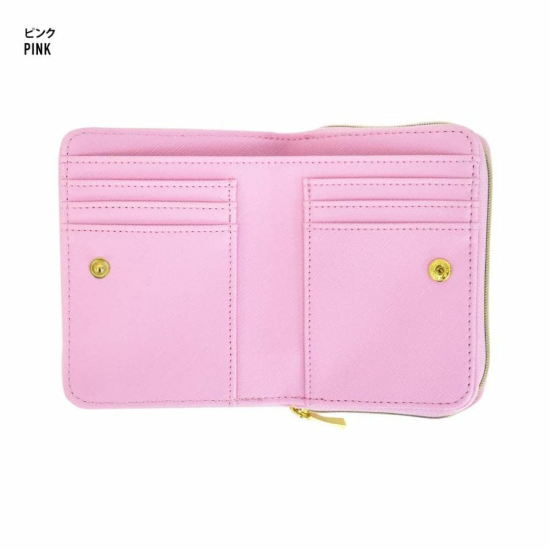 【色: ピンク】[ピーセグ] 財布 二つ折り財布 折り財布 コンパクト 小銭入れ レディースのバッグ(その他)の商品写真