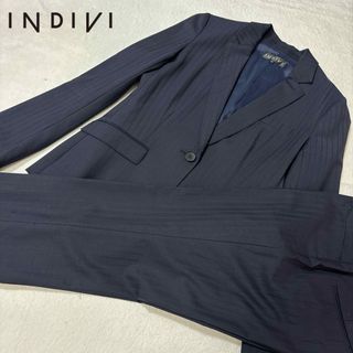 インディヴィ(INDIVI)のINDIV インディヴィ　レディース　パンツスーツ　セットアップ　Lサイズ(スーツ)