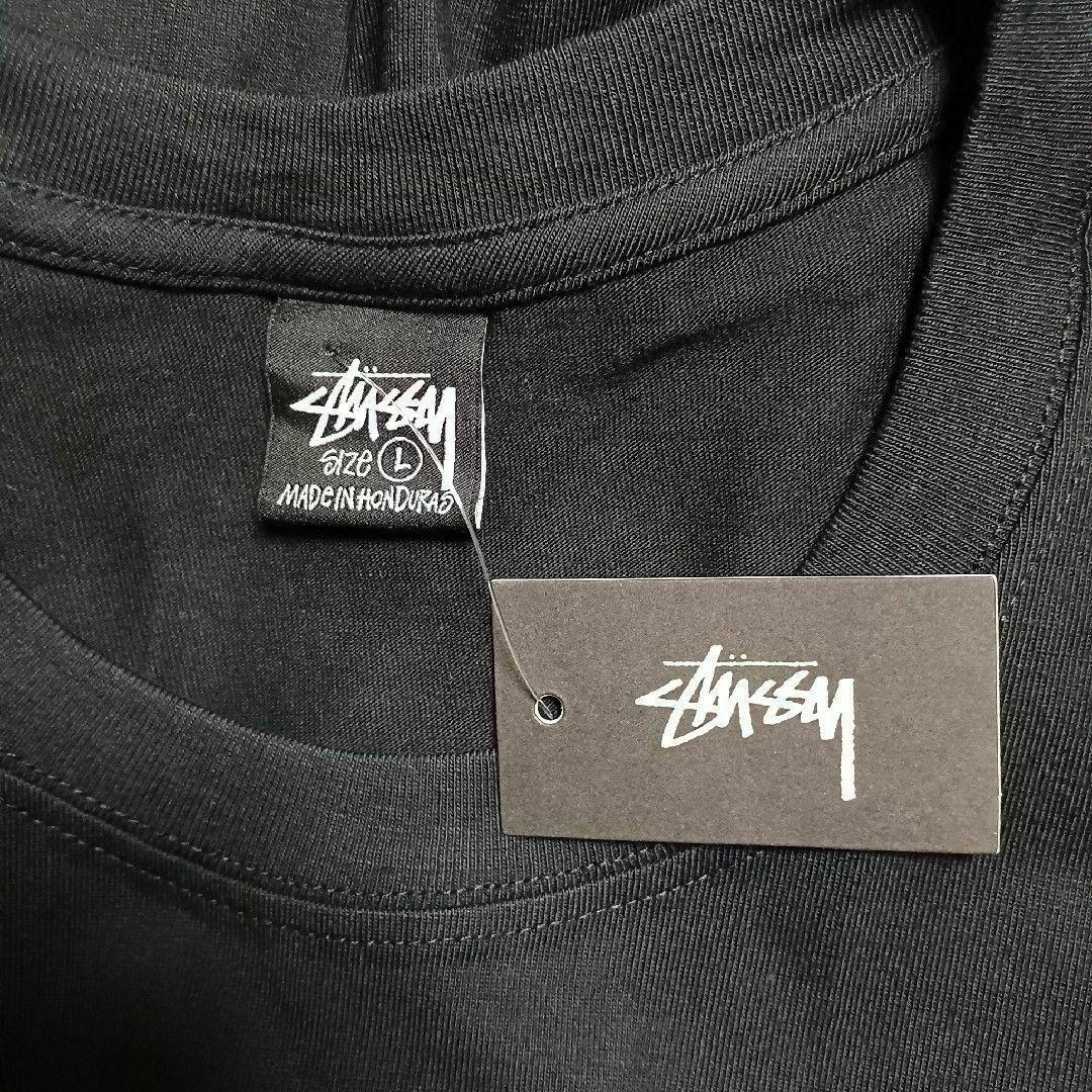 STUSSY(ステューシー)の✨新品✨ STUSSY ブラック【LB WREATH STUSSY TEE】L メンズのトップス(Tシャツ/カットソー(半袖/袖なし))の商品写真