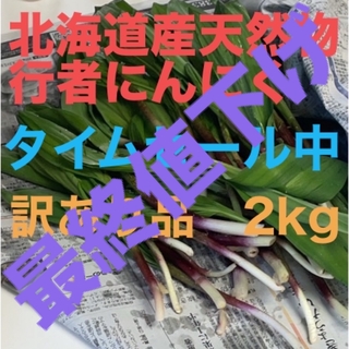 北海道産天然物行者にんにく　2kg(野菜)