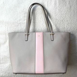 ケイトスペードニューヨーク(kate spade new york)の美品 ケイトスペード トートバッグ バイカラー グレー ピンク(トートバッグ)