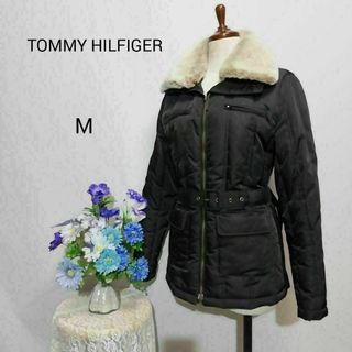 トミーヒルフィガー(TOMMY HILFIGER)のトミーヒルフィガー　極上美品　ダウンジャケット　Мサイズ　黒色(ダウンジャケット)