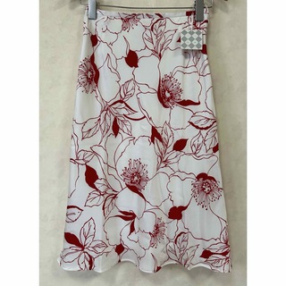 JAYRO - 新品 JAYRO ジャイロ 日本製 花柄 ひざ丈スカート オフホワイト Mサイズ