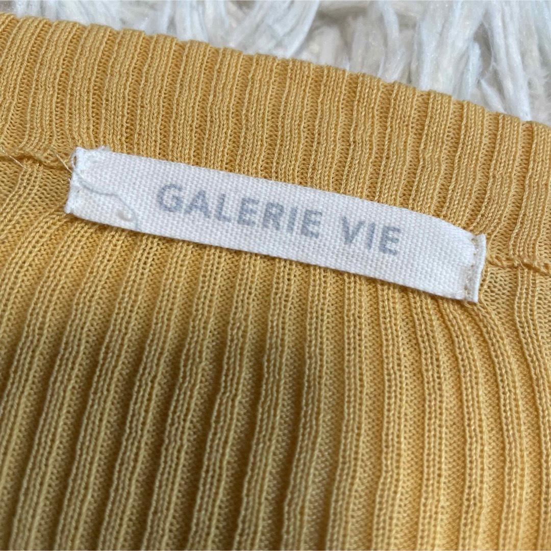 GALERIE VIE(ギャルリーヴィー)のGALERIE VIE  ギザコットンリブ ビルドネックプルオーバー レディースのトップス(カットソー(長袖/七分))の商品写真