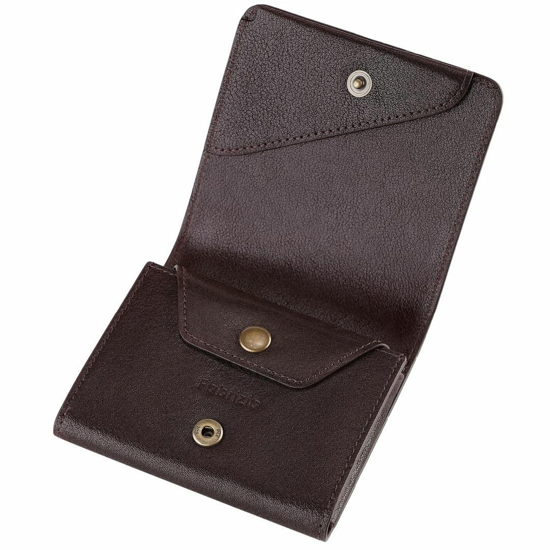 【色: ダークブラウン】[ファブリツィオ] 財布 メンズ レディース 2つ折り  メンズのバッグ(その他)の商品写真