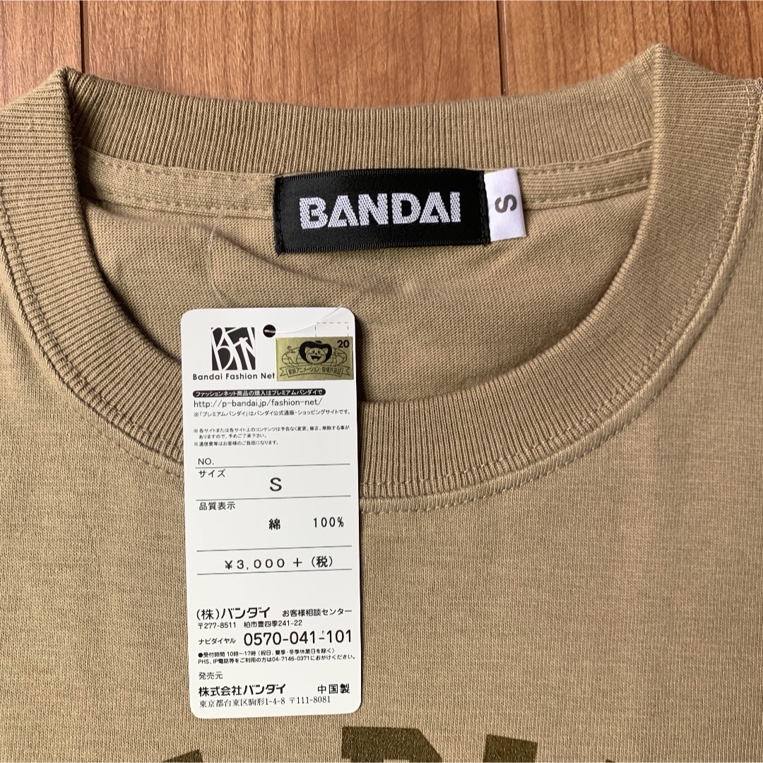 BANDAI(バンダイ)の【ワンピース】麦わら帽子 Tシャツ　S メンズのトップス(Tシャツ/カットソー(半袖/袖なし))の商品写真