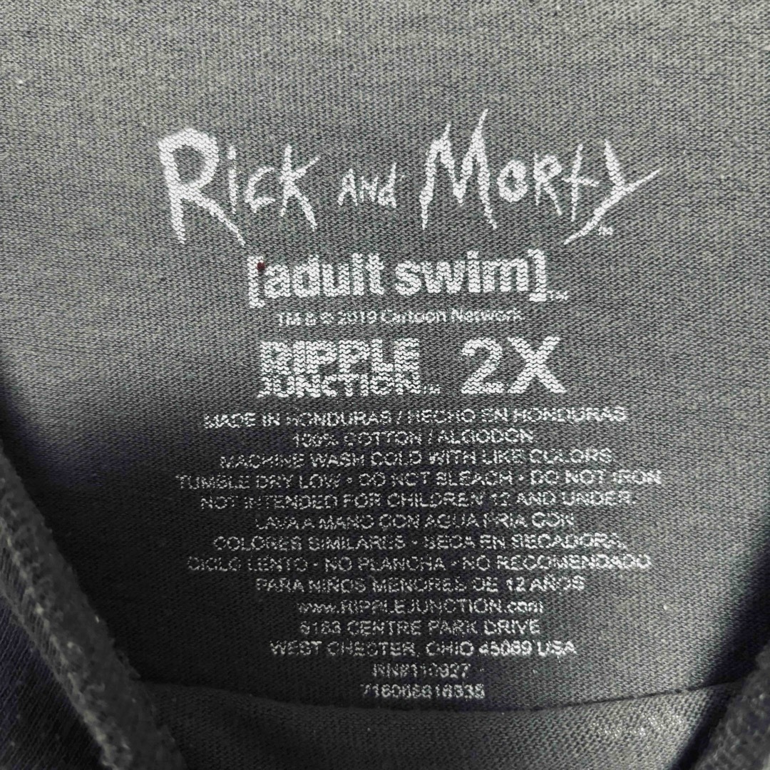 TV&MOVIE(ティービーアンドムービー)の【入手困難】RICK AND MORTY Tシャツ　2XLサイズ　海外輸入 メンズのトップス(Tシャツ/カットソー(半袖/袖なし))の商品写真