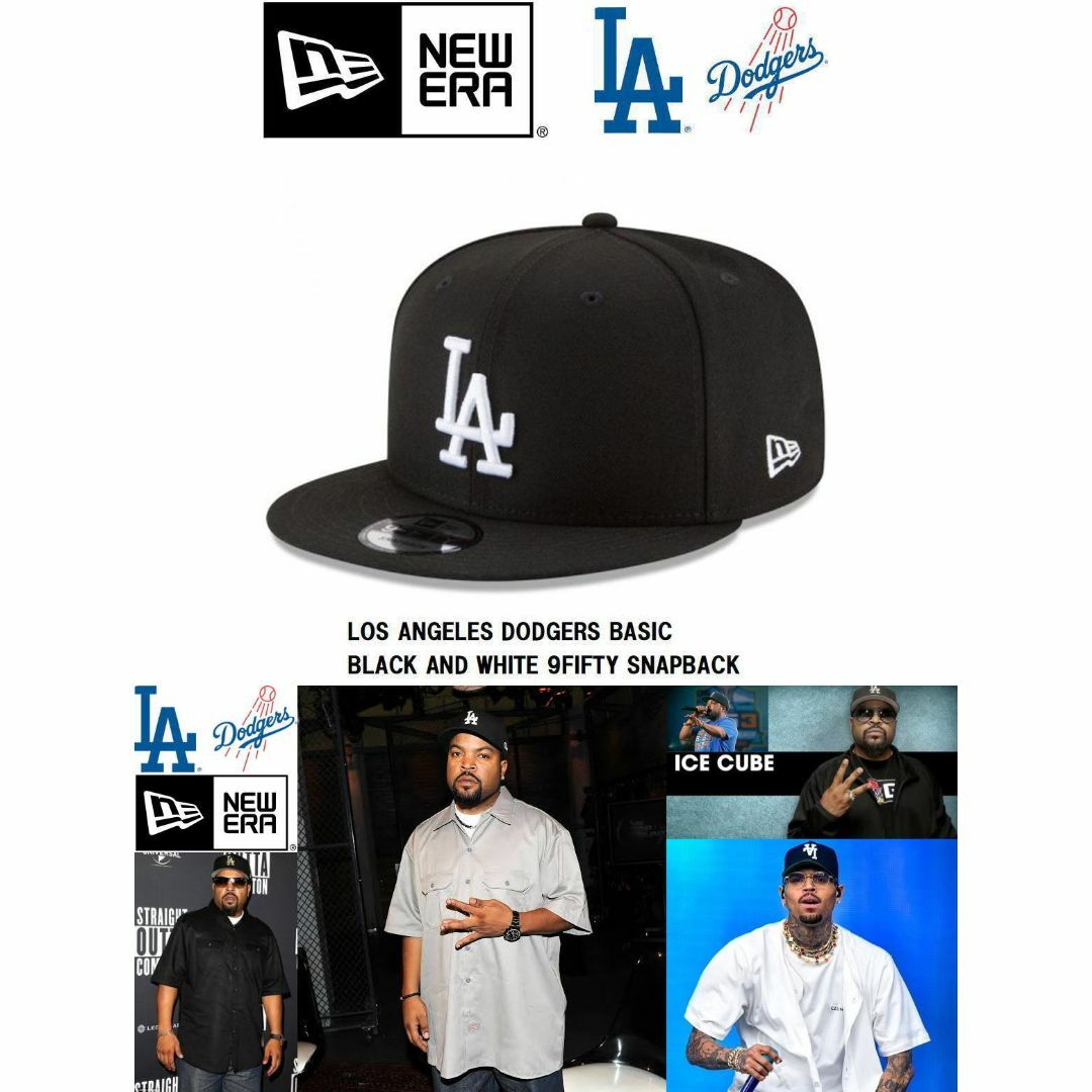 NEW ERA(ニューエラー)の大谷翔平選手LA ロサンゼルス ドジャース スナップバックキャップ ブラック メンズの帽子(キャップ)の商品写真