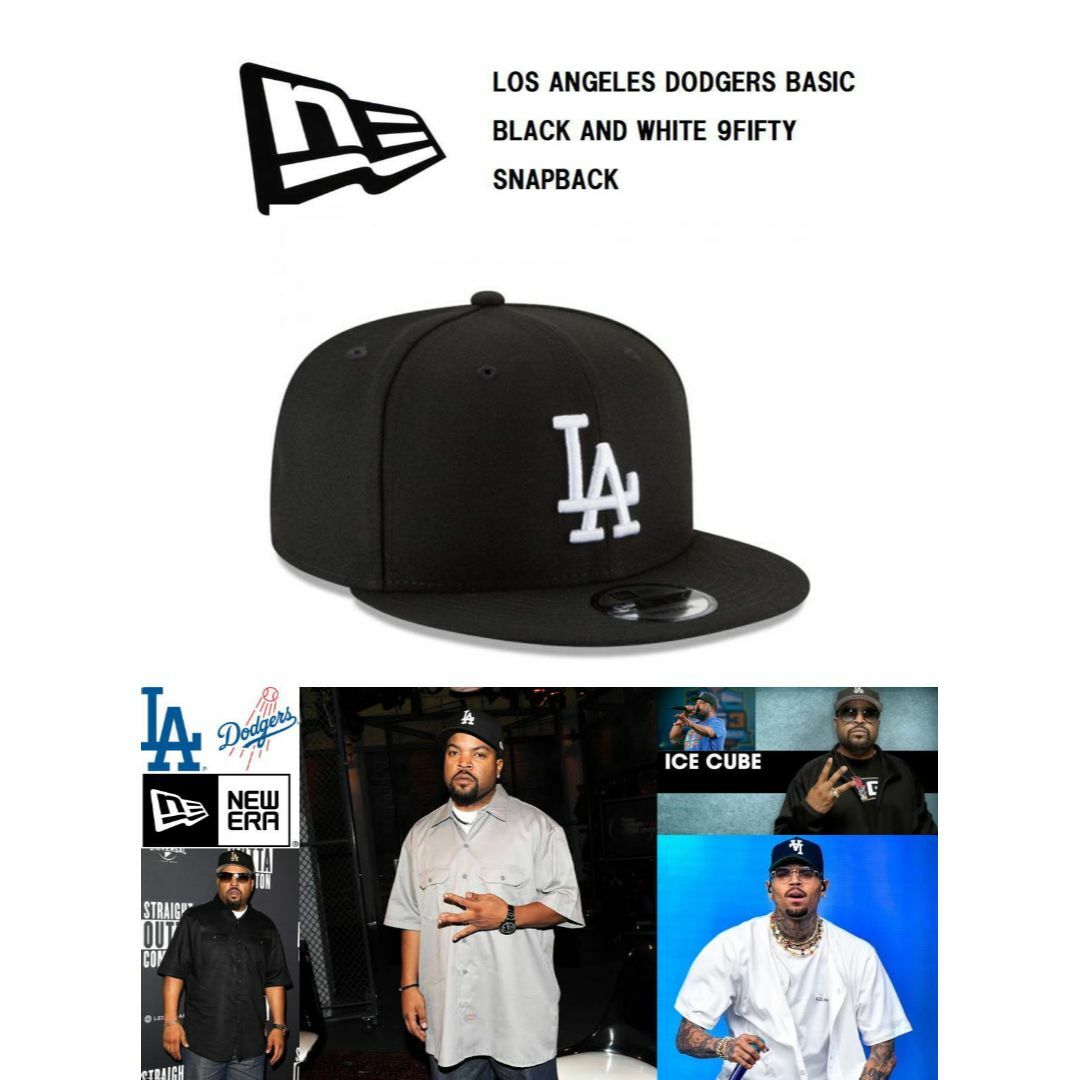 NEW ERA(ニューエラー)の大谷翔平選手LA ロサンゼルス ドジャース スナップバックキャップ ブラック メンズの帽子(キャップ)の商品写真
