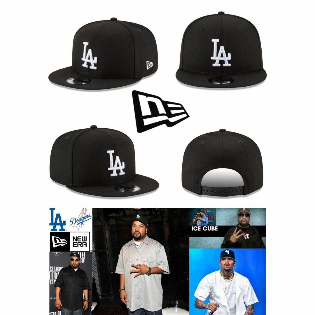 NEW ERA(ニューエラー)の大谷翔平選手LA ロサンゼルス ドジャース スナップバックキャップ ブラック メンズの帽子(キャップ)の商品写真