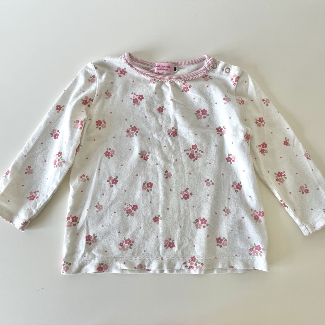 mikihouse(ミキハウス)のミキハウス　上下セット　レギンス　Tシャツ キッズ/ベビー/マタニティのベビー服(~85cm)(シャツ/カットソー)の商品写真