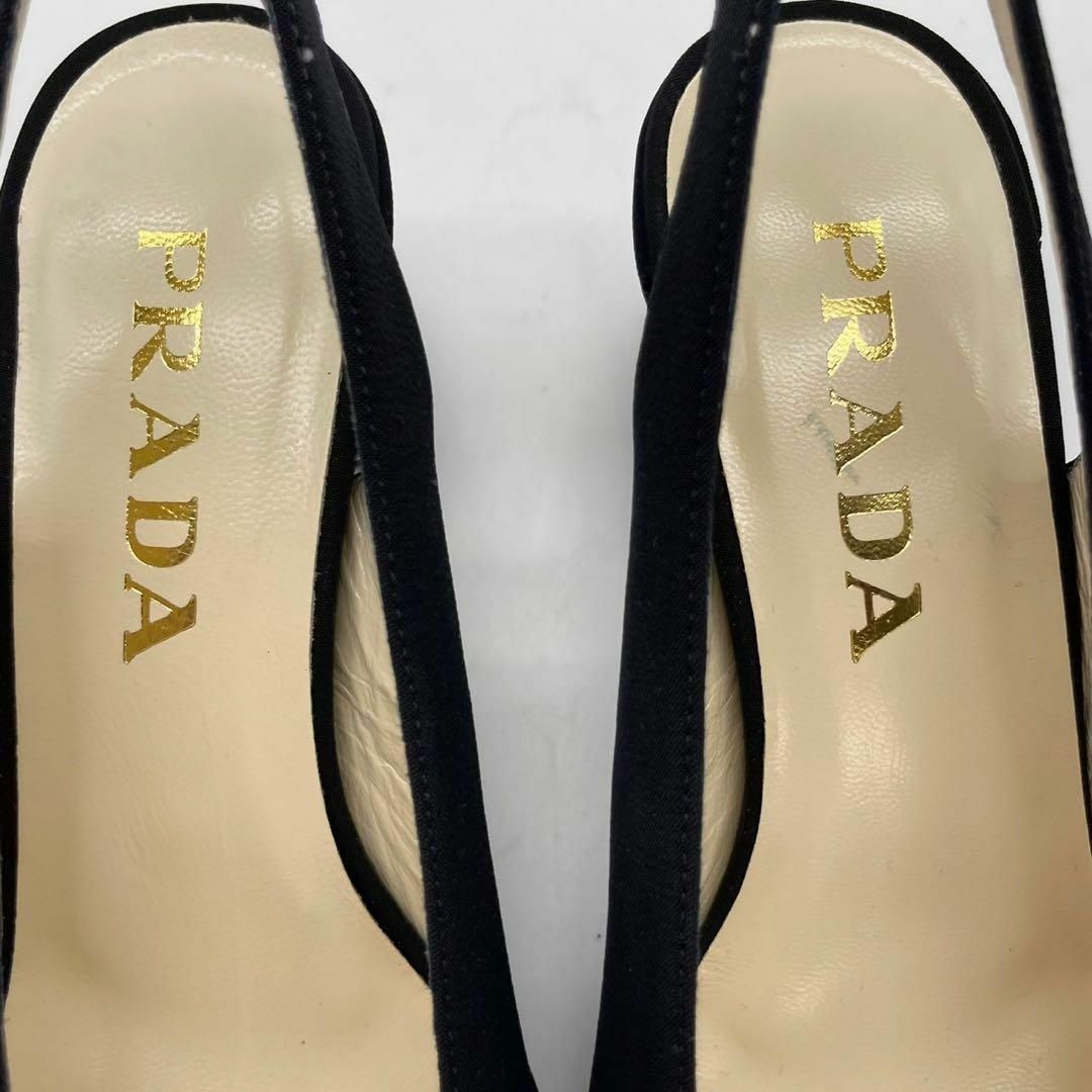 PRADA(プラダ)の★新品 PRADA プラダ パンプス ナイロン チェーン チャンキーヒール 36 レディースの靴/シューズ(ハイヒール/パンプス)の商品写真