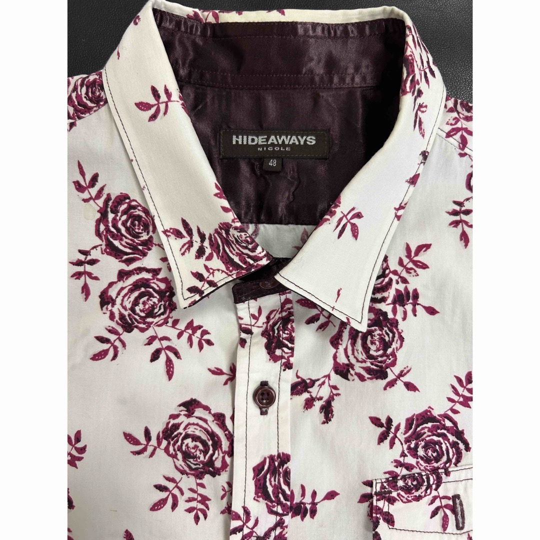 HIDEAWAYS NICOLE  ハイダウェイニコル メンズ 花柄 半袖シャツ メンズのトップス(シャツ)の商品写真