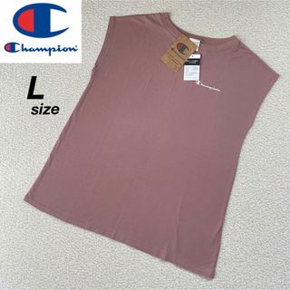 Champion - 【定価4400円】Champion フレンチスリーブ Tシャツ くすみピンク L