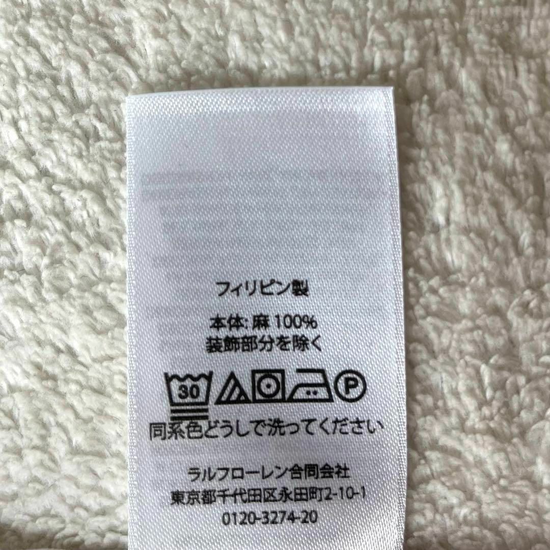 美品 ポロラルフローレン 麻リネン100% 半袖 シャツ 白ホワイト 美品 ポロラルフローレン 麻リネン100% 半袖 シャツ 白ホワイト