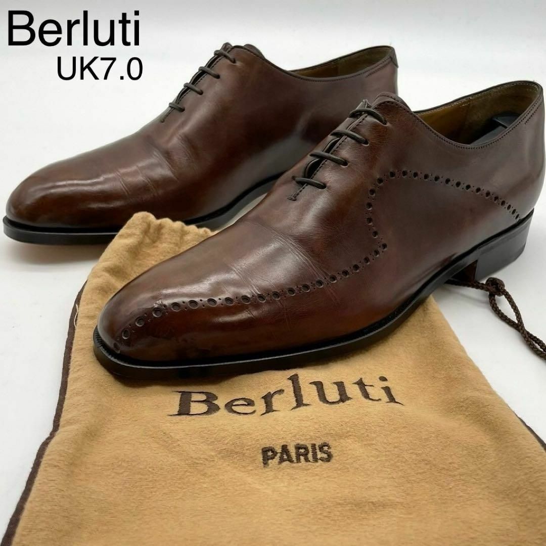 Berluti(ベルルッティ)の★新品 ベルルッティ アレッサンドロ ホールカット パンチング 革靴 茶 UK7 メンズの靴/シューズ(ドレス/ビジネス)の商品写真