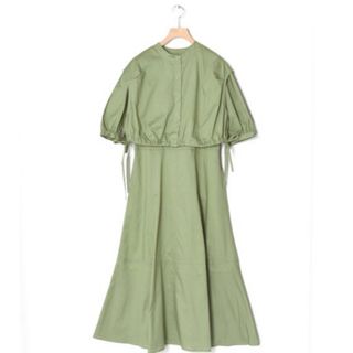 ダブルクローゼット(w closet)のWcloset ベストレイヤードセット半袖ワンピース(ロングワンピース/マキシワンピース)