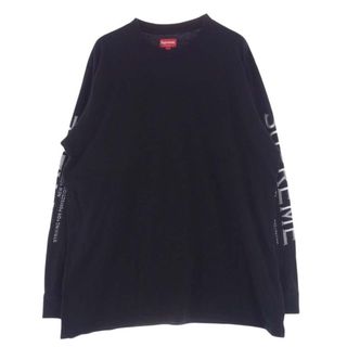 Supreme - Supreme シュプリーム Ｔシャツ 17AW Crash Tee クラッシュ バックロゴ プリント 半袖 Tシャツ ブラック系 L【中古】