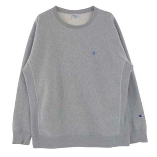 チャンピオン(Champion)のChampion チャンピオン スウェット C8-N038 REVERSE WEAVE リバースウィーブ 単色タグ 裏起毛 長袖 クルーネック スウェット トレーナー グレー系 L【中古】(スウェット)