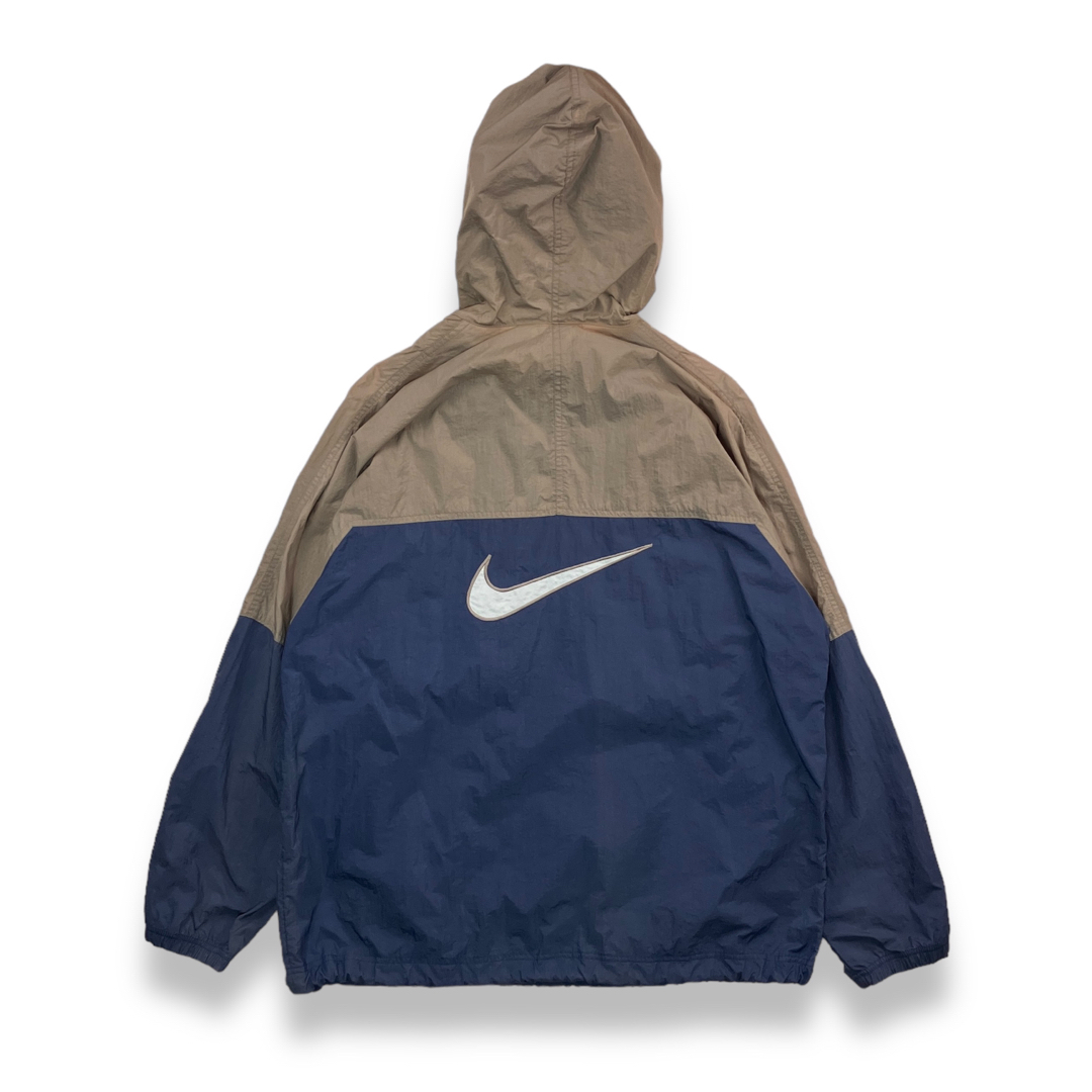 NIKE - 90s NIKE ナイキ 白タグ ツートンハーフジップナイロン NIKE - 90s NIKE ナイキ 白タグ ツートンハーフジップナイロン