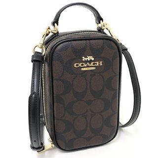 コーチ(COACH)のコーチ COACH アウトレット エヴァ フォーン クロスボディ・シグネチャー キャンバス ミニバッグ&お財布ショルダー CC872 【中古】Sランク(メッセンジャーバッグ)