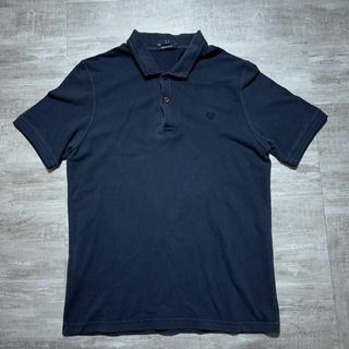 フレッドペリー(FRED PERRY)の英国製 FRED PERRY フレッドペリー ブラック ポロシャツ 42 鹿の子(ポロシャツ)