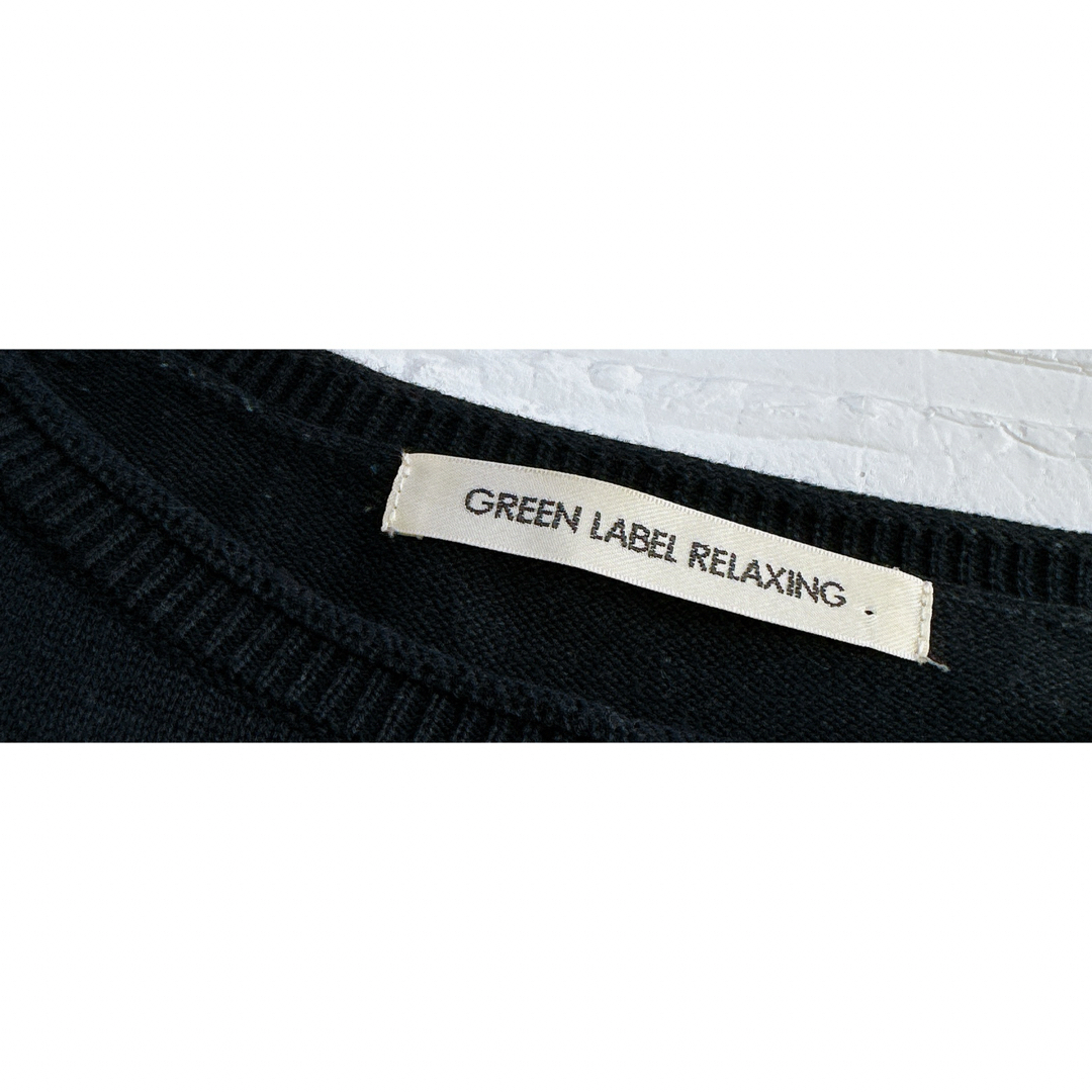 UNITED ARROWS green label relaxing(ユナイテッドアローズグリーンレーベルリラクシング)のGREEN LABEL RELAXING バイカラー シルク 体型カバー レディースのワンピース(ひざ丈ワンピース)の商品写真