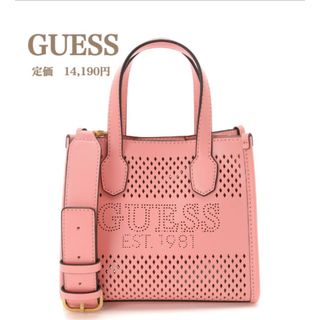 ゲス(GUESS)の新品【GUESS】ゲス　KATEY ミニトート　ショルダーバッグ　ピンク(トートバッグ)